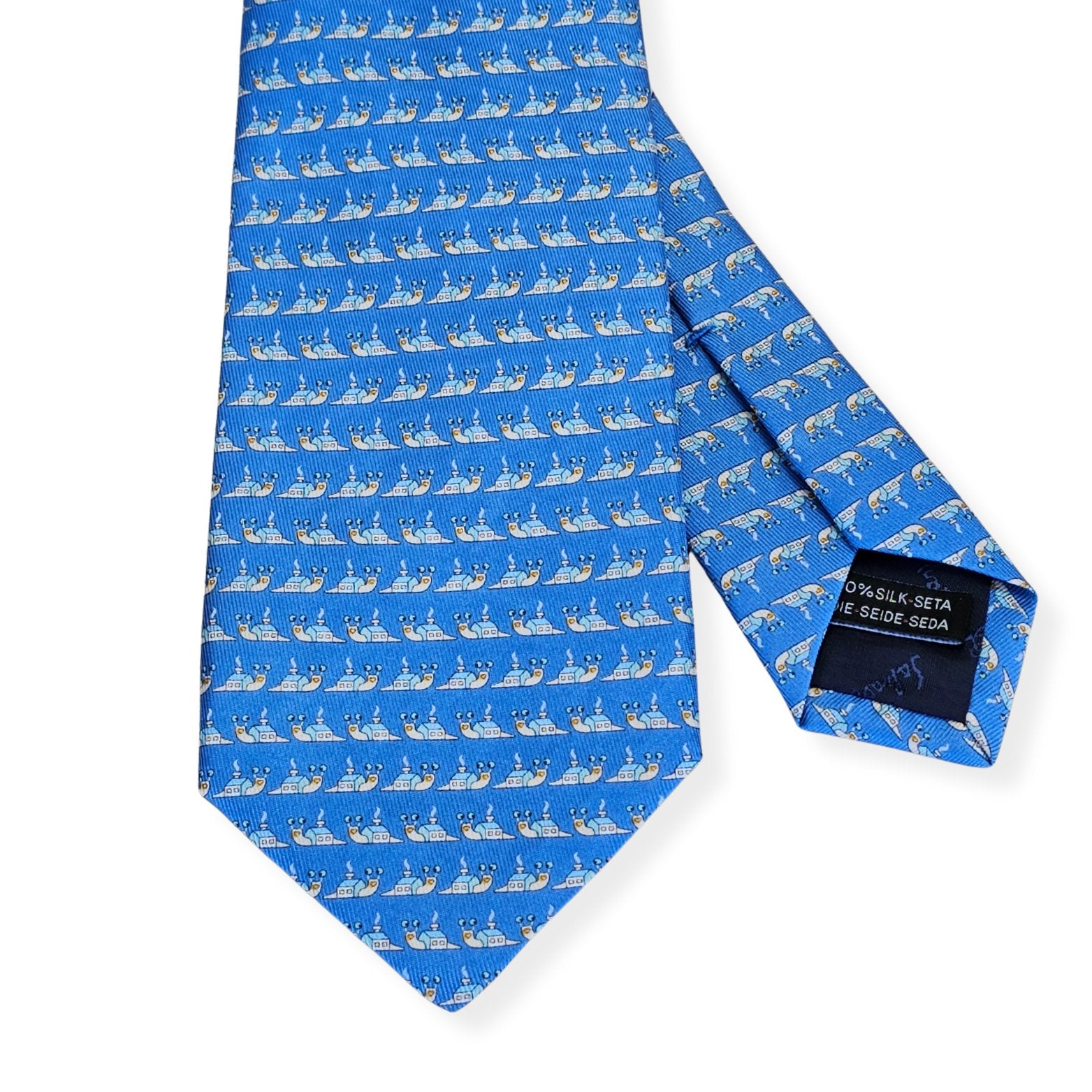 Ferragamo 4-Papillon Snail Tie | Authentic Neckties On Sale – Ask