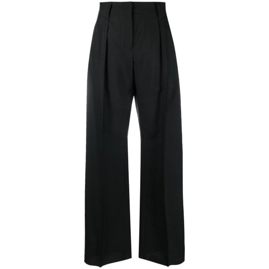 Clothing - Pants - Ferragamo High - waisted Wide - leg Trousers Black - 8057553975493 - Ask Me Wear