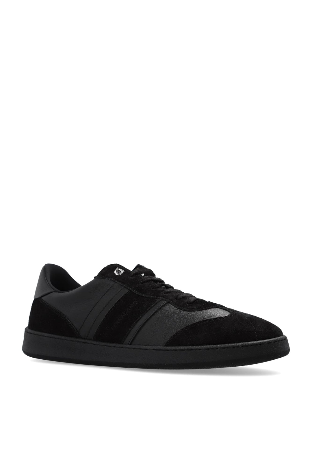 Shoes - Ferragamo Low Sneaker With Signature In Black - 765745 - 9.5 - Ask Me Wear