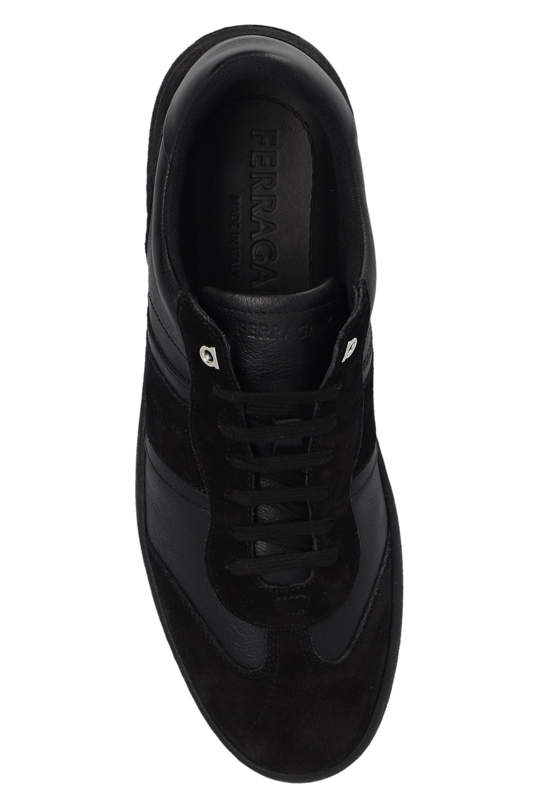 Shoes - Ferragamo Low Sneaker With Signature In Black - 765745 - 9.5 - Ask Me Wear