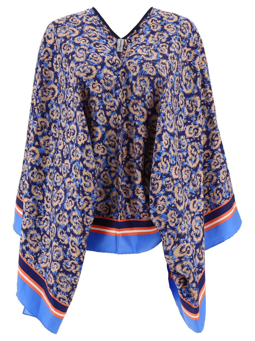 Other - Ferragamo Sanim Poncho Blue - 8057553759871 - Ask Me Wear