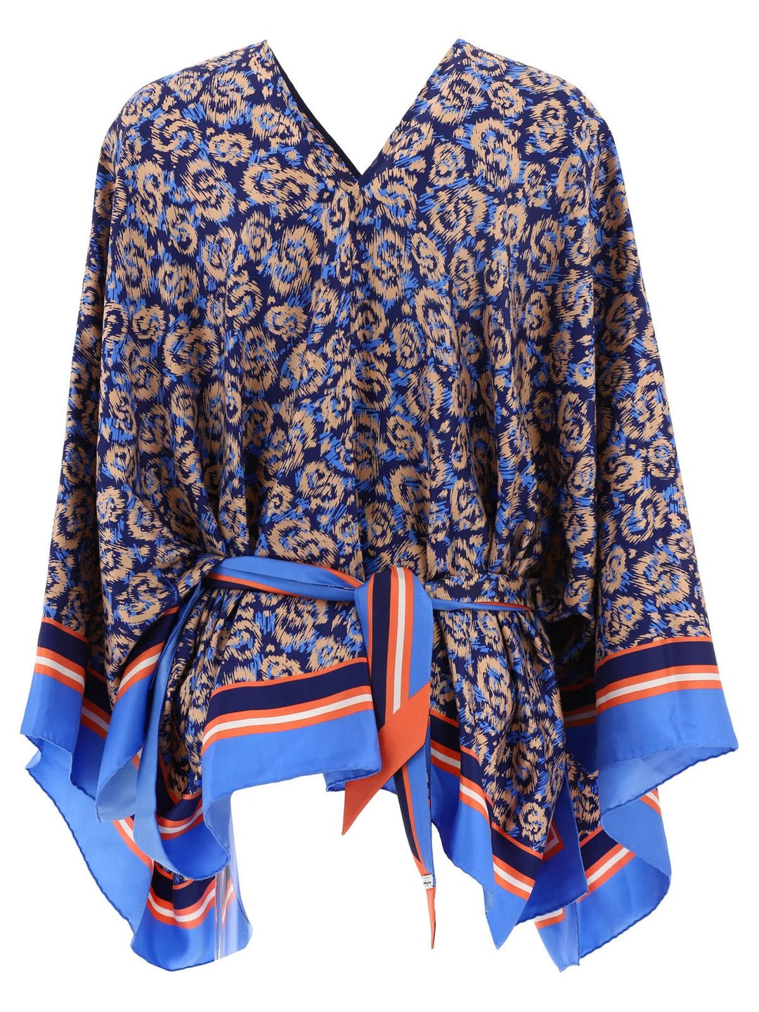 Other - Ferragamo Sanim Poncho Blue - 8057553759871 - Ask Me Wear