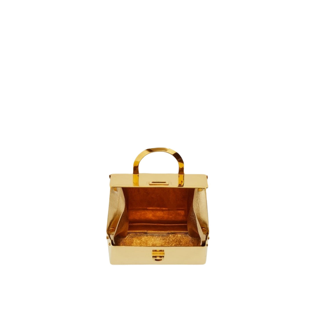 Salvatore Ferragamo - Bags - Ferragamo Trifolio Small Handbag Gold - 21 - 1774 - Ask Me Wear