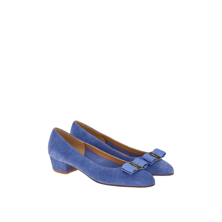 Shoes - Ferragamo Vara Women's Pumps Blue - 8057553770692 - Ask Me Wear