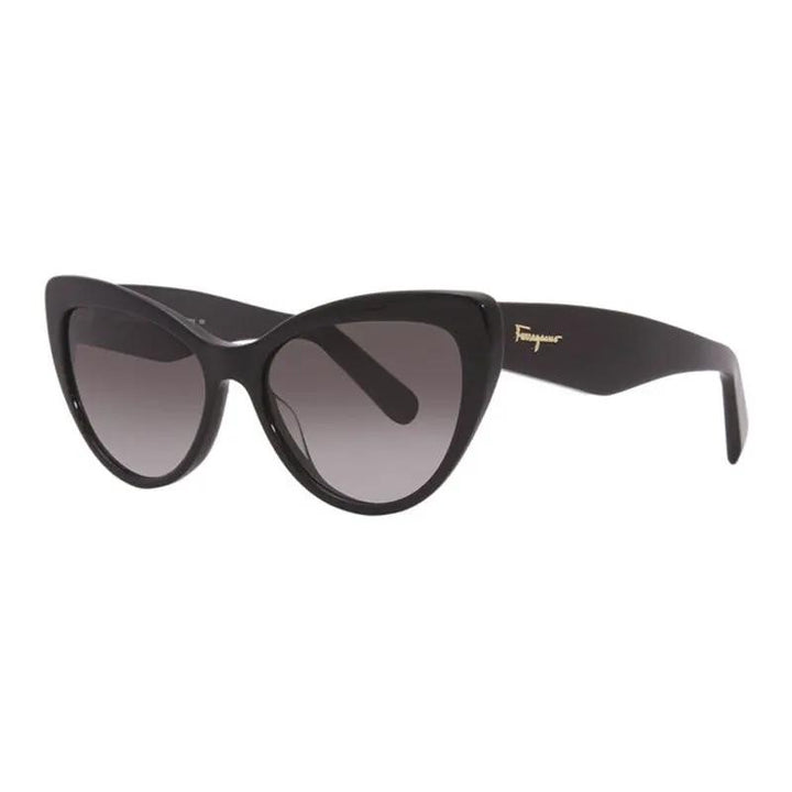 Salvatore Ferragamo Sample Sale | Salvatore Ferragamo Sunglasses Cat Eye Full Rim, Black Frame And Grey Gradient Lens Sf930S001 - Sunglasses | Designer outlet