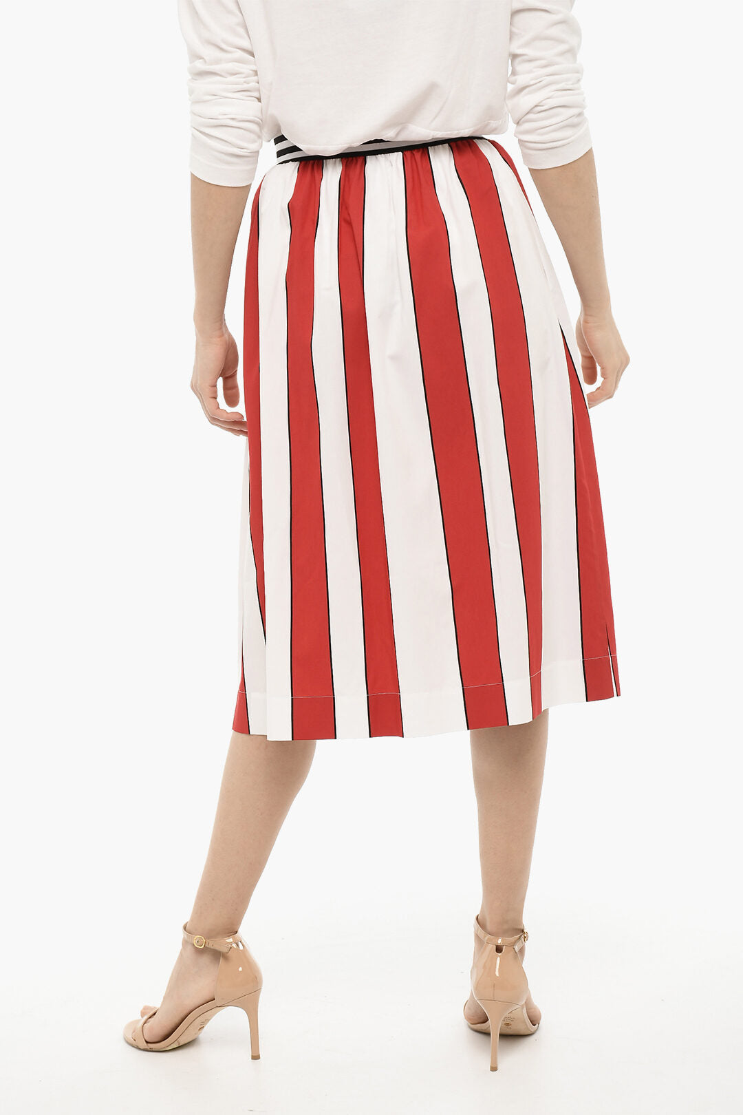 Woolrich Flared Awning Striped SCULLY Maxi Skirt