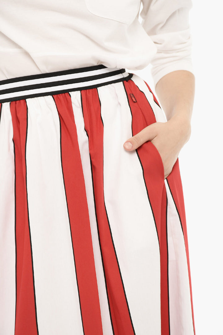 Woolrich Flared Awning Striped SCULLY Maxi Skirt