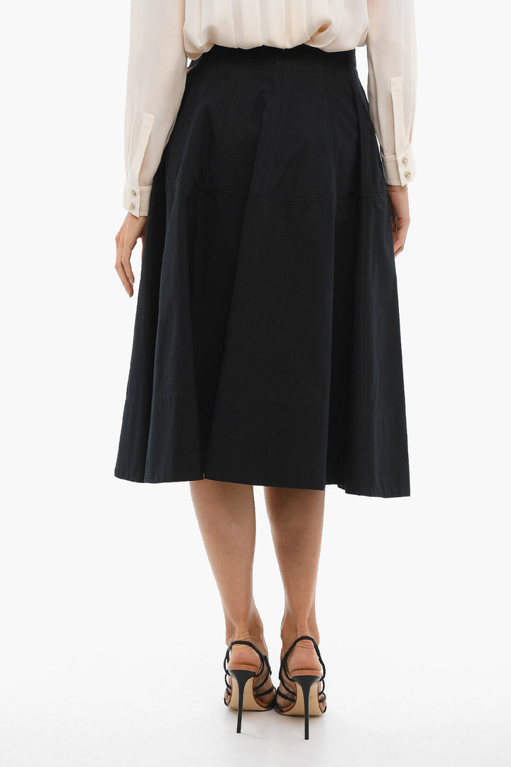 Bottega Veneta Flared Fit Maxi Skirt