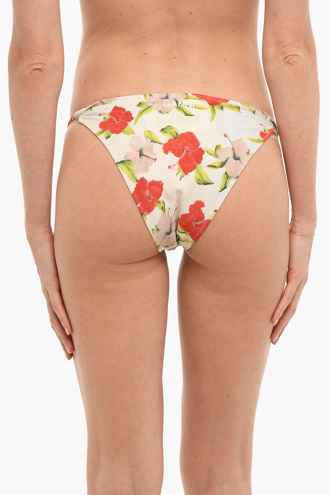 Ganni Flowers Printed Bikini Bottom