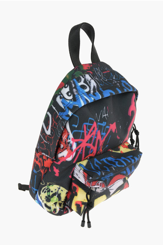 Mochila pequeña con bolsillos delanteros GRAFFITI de Vetements