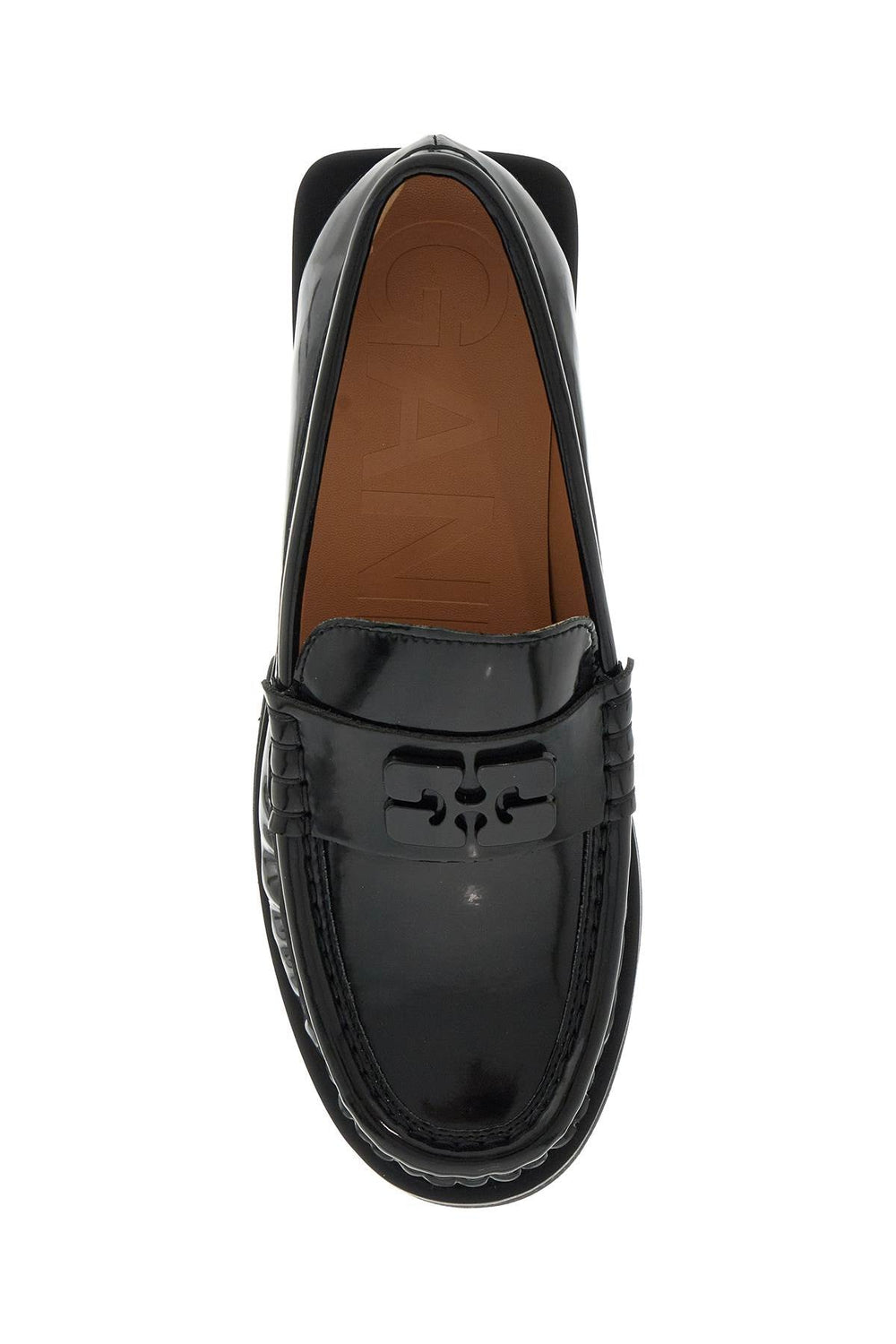 Shoes - Ganni Butterfly Logo Loafers - 242671NMO000003 - 099 - 36 - Ask Me Wear