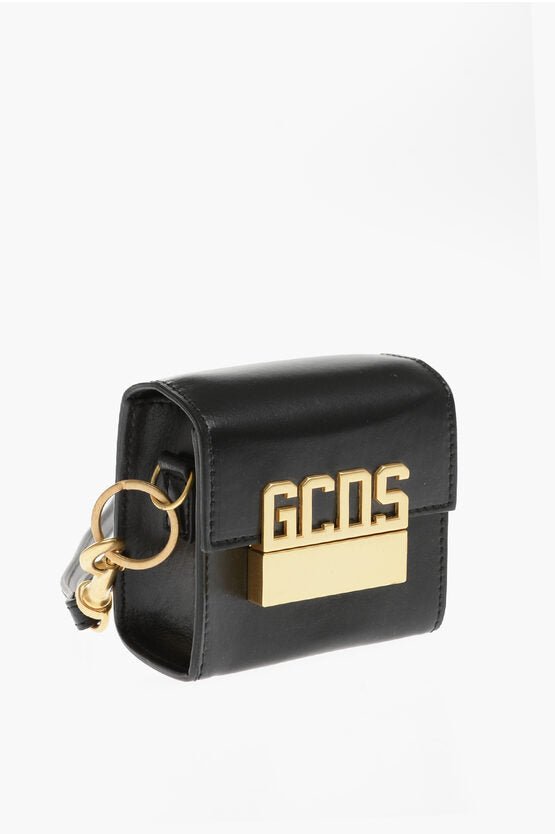 Bracelet - GCDS Leather Bracelet Bag with Golden Logo - 000837396670 - Ask Me Wear