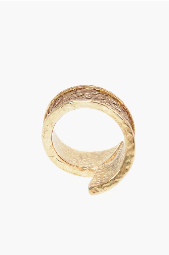 Rings - Gentryportofino Python Detail CONTRARIE Brass Ring - 8034070276296 - Ask Me Wear