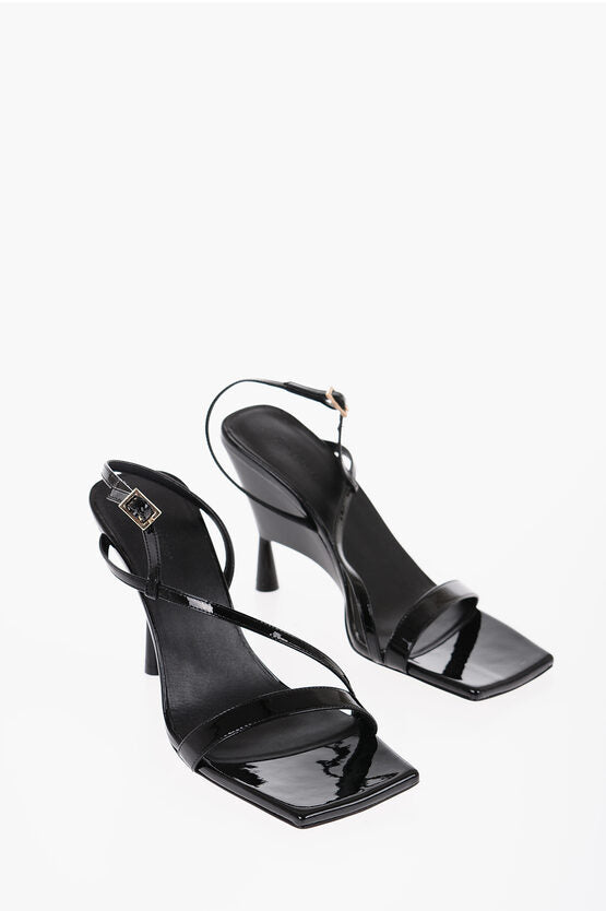 Giaborghini GIA COUTURE Patent Leather ROSIE 5 Ankle-Strap Sandals