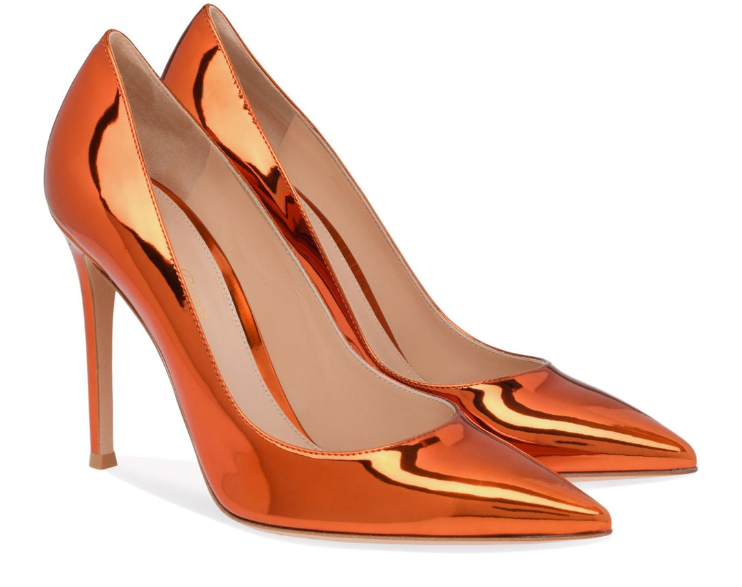 GIANVITO ROSSI - GIANVITO ROSSI Gianvito 105 Pumps In Mango - G28470 - Ask Me Wear