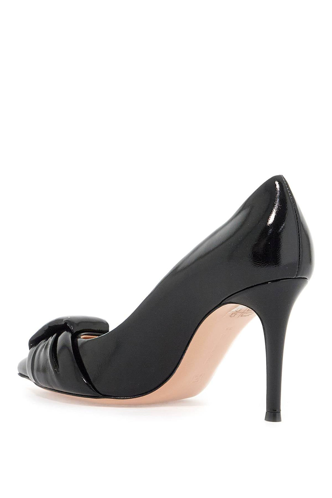 Shoes - Gianvito Rossi 'patent Leather Dã©Collet - 242530NDE000005 - NERO - 37 - Ask Me Wear