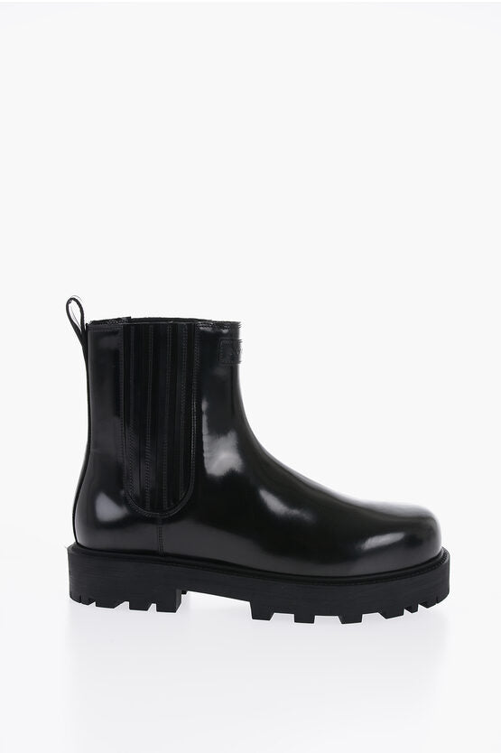 Shoes - Givenchy Brushed Leather Cheslea Boots With Tank Sole - 3617012431387 - Ask Me Wear