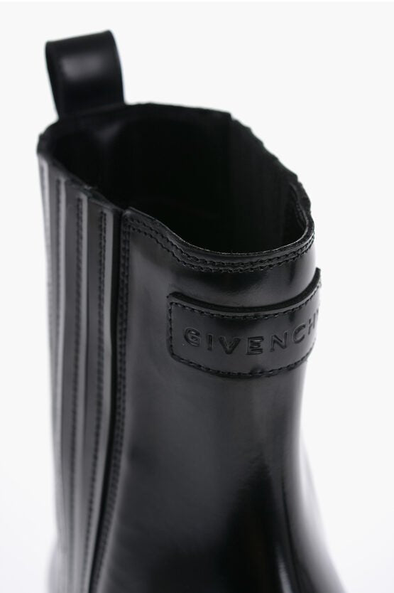 Shoes - Givenchy Brushed Leather Cheslea Boots With Tank Sole - 3617012431387 - Ask Me Wear