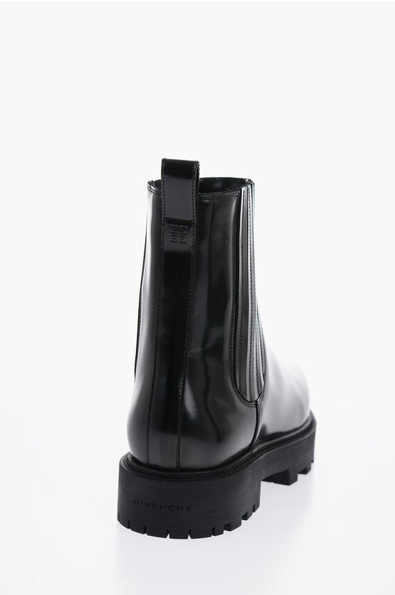 Shoes - Givenchy Brushed Leather Cheslea Boots With Tank Sole - 3617012431387 - Ask Me Wear