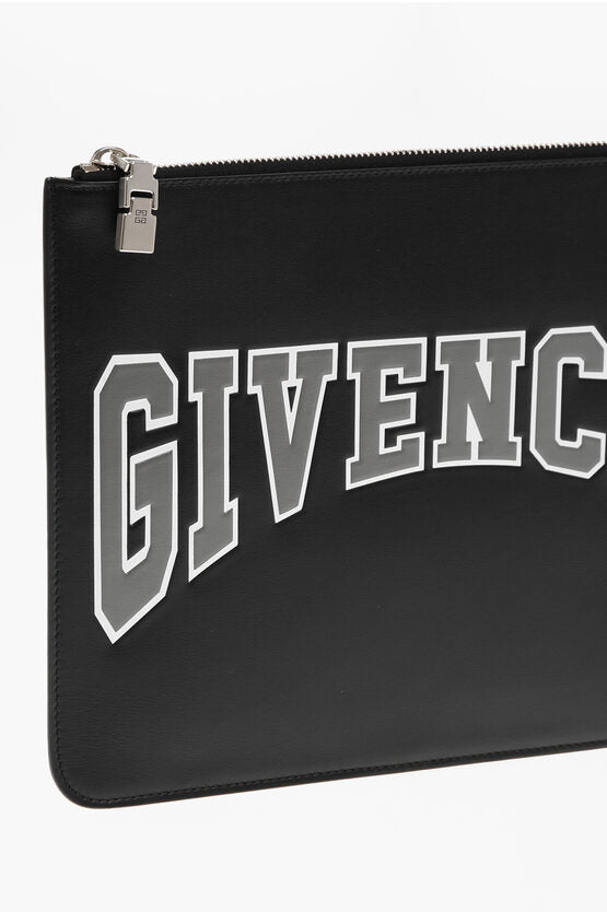 Accessories - Givenchy Leather BASIC Clutch With Embossed Logo - 3666513571962 - Ask Me Wear