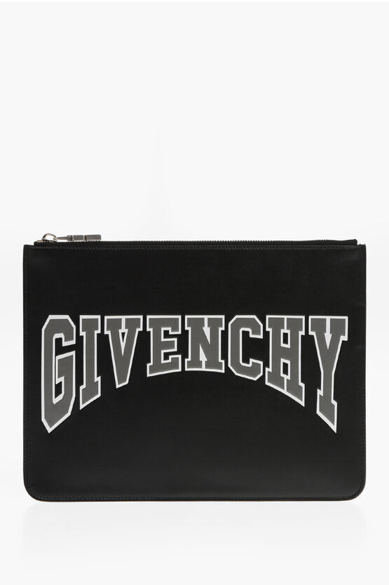 Accessories - Givenchy Leather BASIC Clutch With Embossed Logo - 3666513571962 - Ask Me Wear