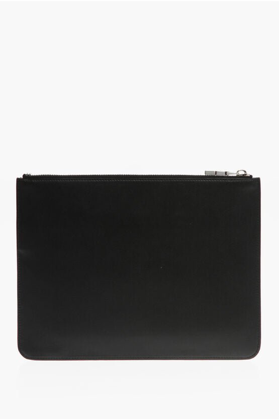 Accessories - Givenchy Leather BASIC Clutch With Embossed Logo - 3666513571962 - Ask Me Wear