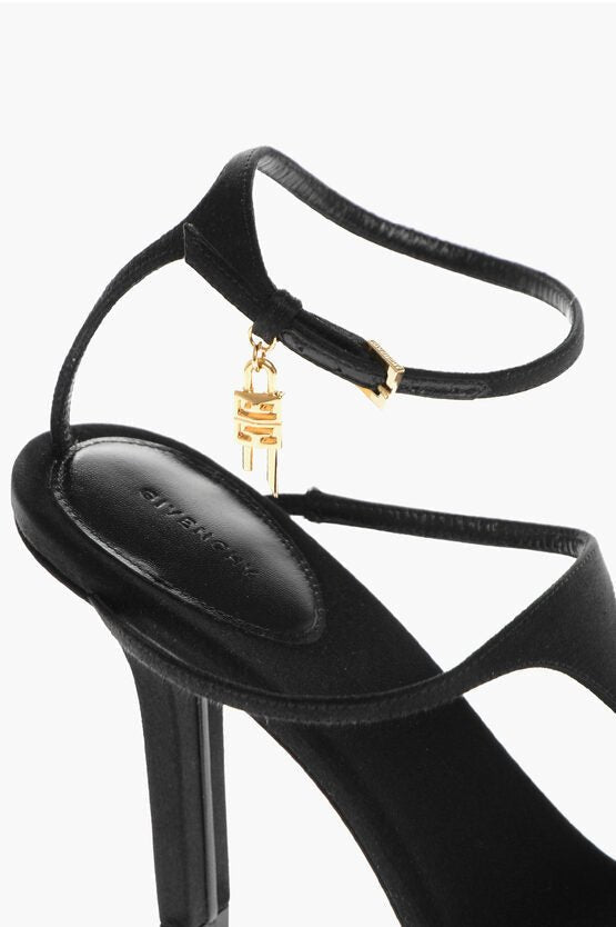 Shoes - Givenchy Satin T - Bar Sandals with Cuir Sole 9.5cm - 3617012010735 - Ask Me Wear