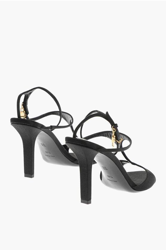 Shoes - Givenchy Satin T - Bar Sandals with Cuir Sole 9.5cm - 3617012010735 - Ask Me Wear