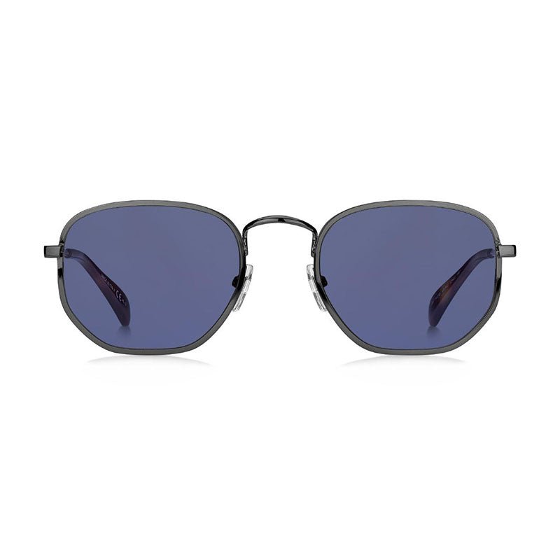 GivenchySunglasses - Givenchy Browline Full Rim, with a Dark Ruthenium frame and Blue lens. - GV7147/S0V81KU - Ask Me Wear