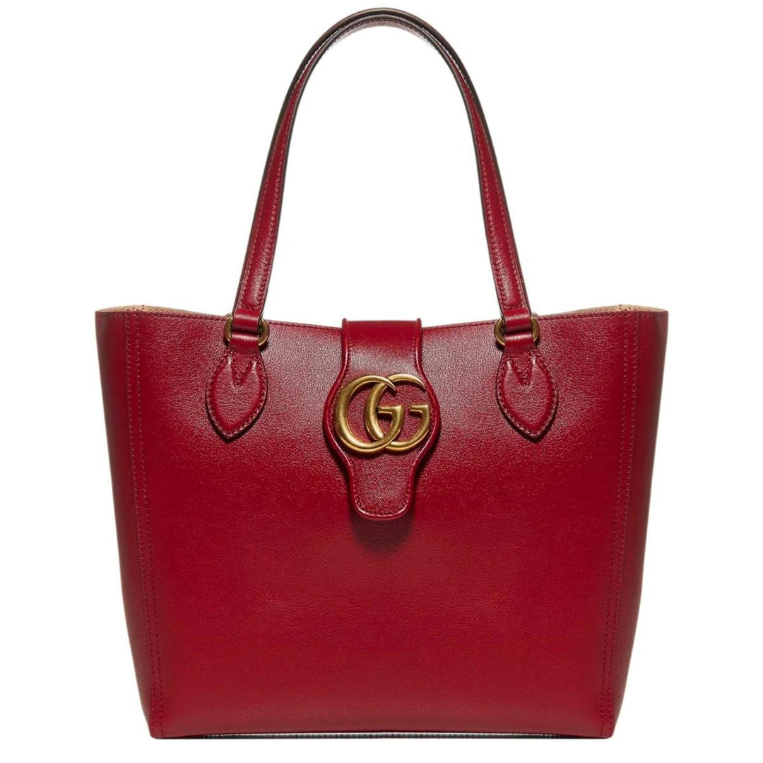 Handbag - GUCCI Dahlia GG Logo Leather Tote Bag - 6526801U10T6638 - Ask Me Wear