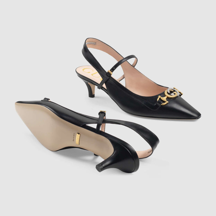 - Gucci Decollete Leather Slingback Pump - 583300C9D001000 - Ask Me Wear