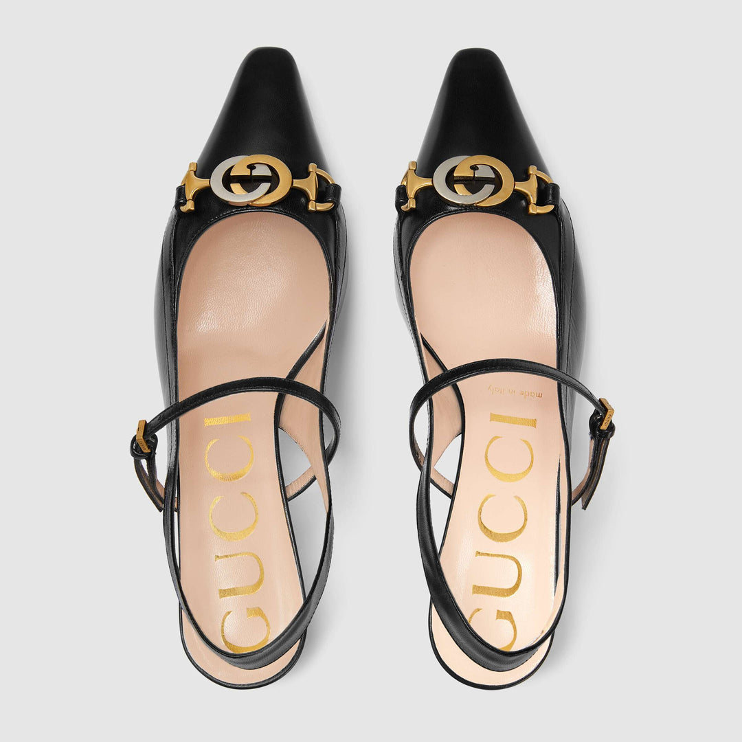 - Gucci Decollete Leather Slingback Pump - 583300C9D001000 - Ask Me Wear