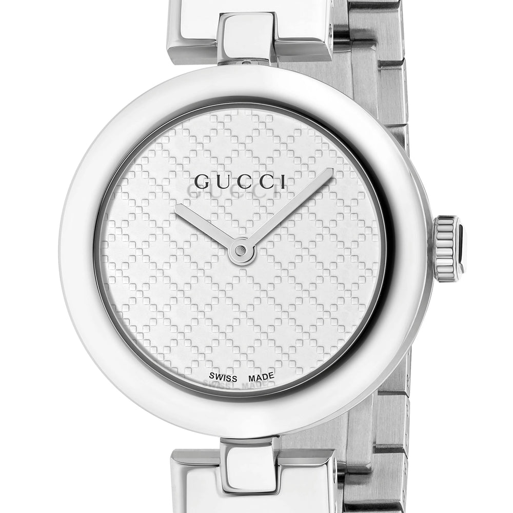  - Gucci Diam'ssima Medium Stainless Steel Ladies Watch - 404238 - Ask Me Wear