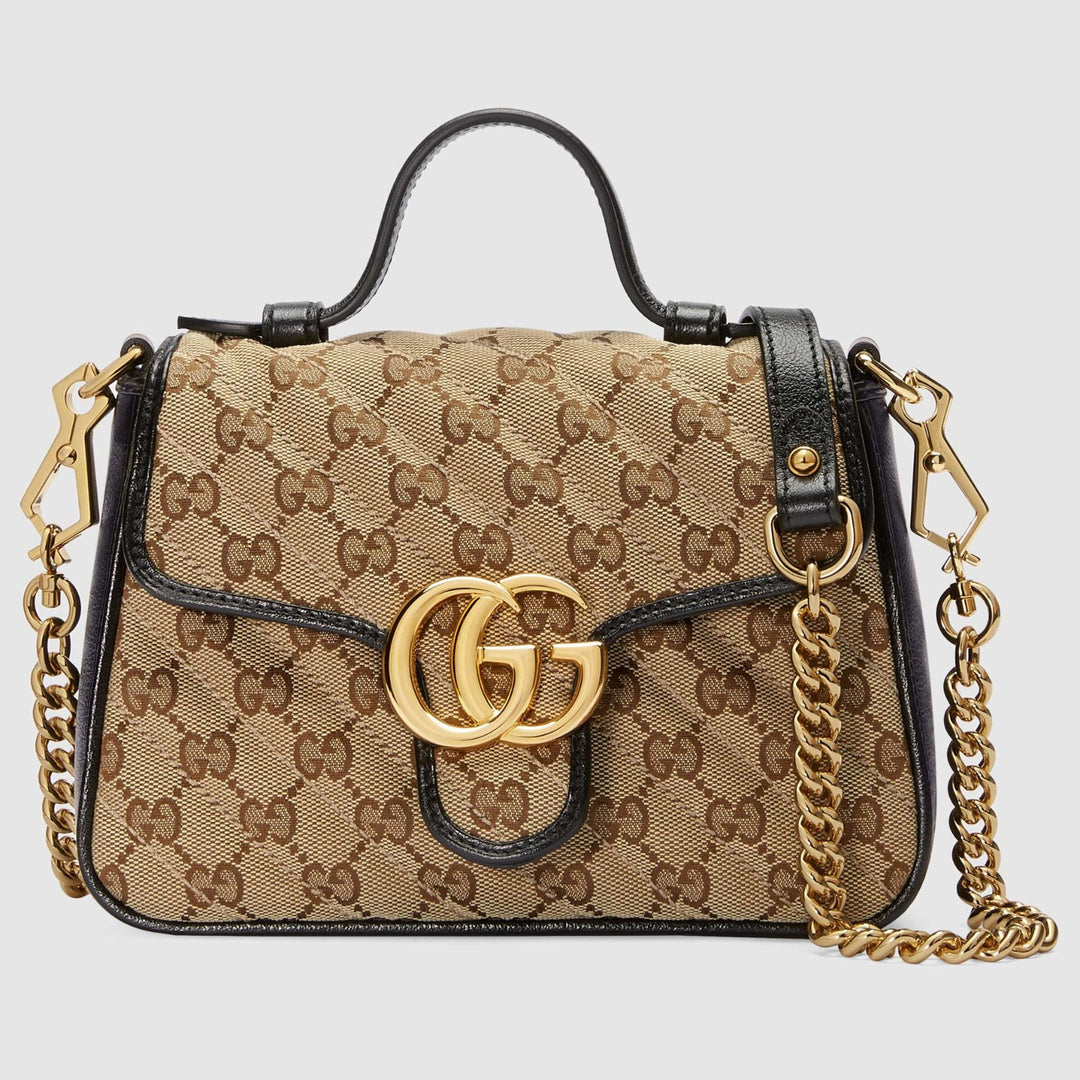 Handbag - GUCCI GG Marmont Mini Top Handle Bag - 583571HVKEG9772 - Ask Me Wear