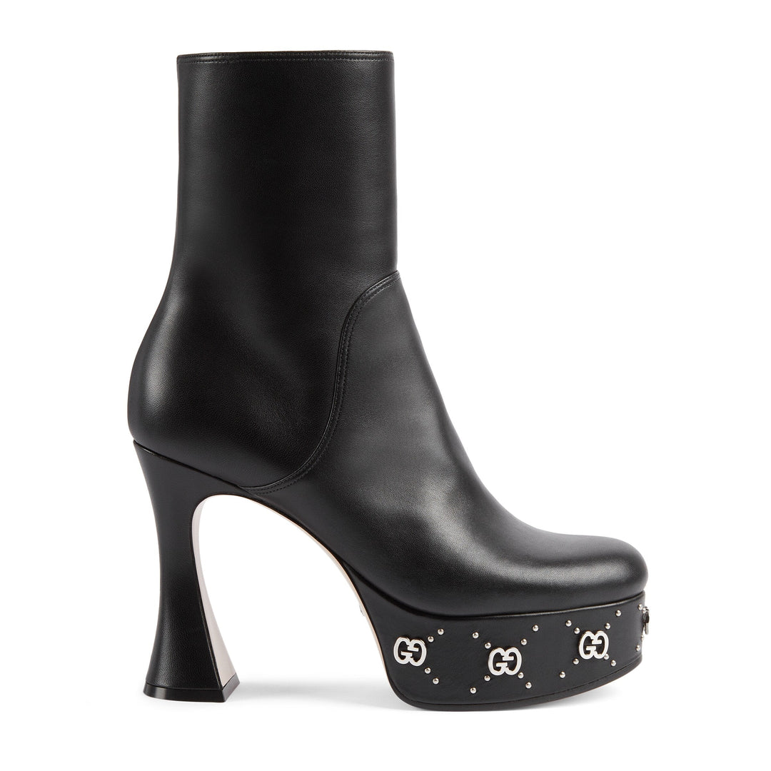 Shoes - Gucci Gg Studs Platform Boots For Women - 740599 BKO00 1000 - 36.5 - Ask Me Wear