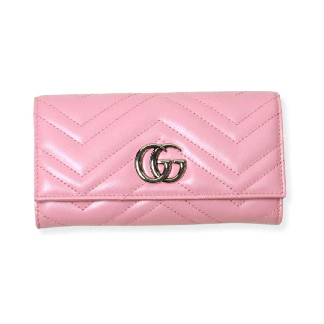 Gucci - Handbag - GUCCI Leather Bifold Wallet GG Marmont - 443436DTD1P5815 - Ask Me Wear