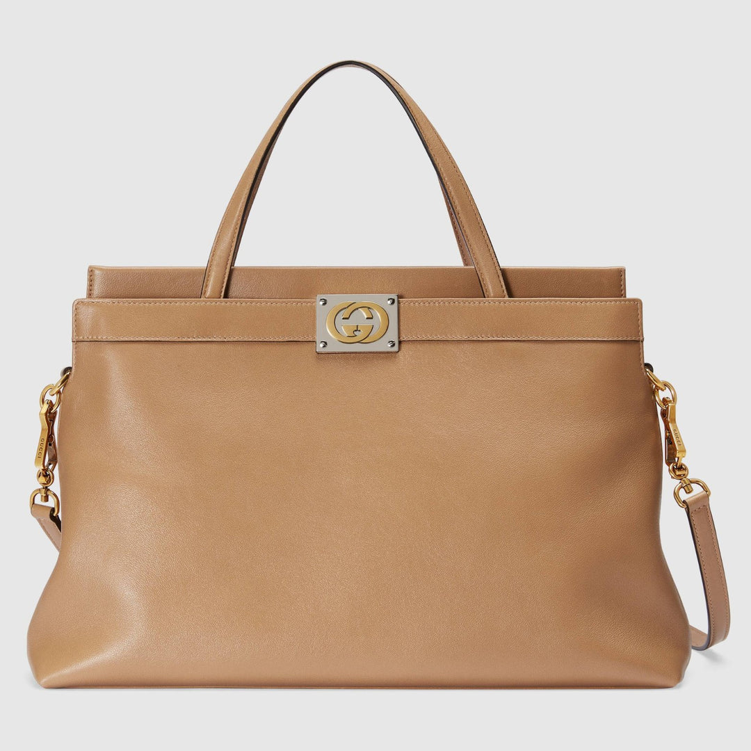 Handbag - GUCCI Leather Medium Top Handle - 6305951W10X2845 - Ask Me Wear