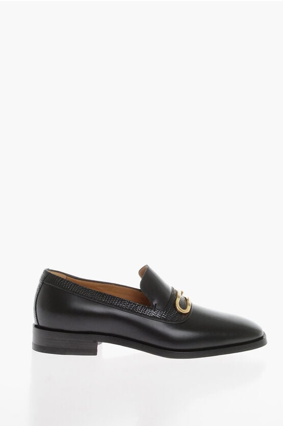 Shoes - Gucci Leather Penny Loafer with Geometric G Logo - 8130639624 - Ask Me Wear