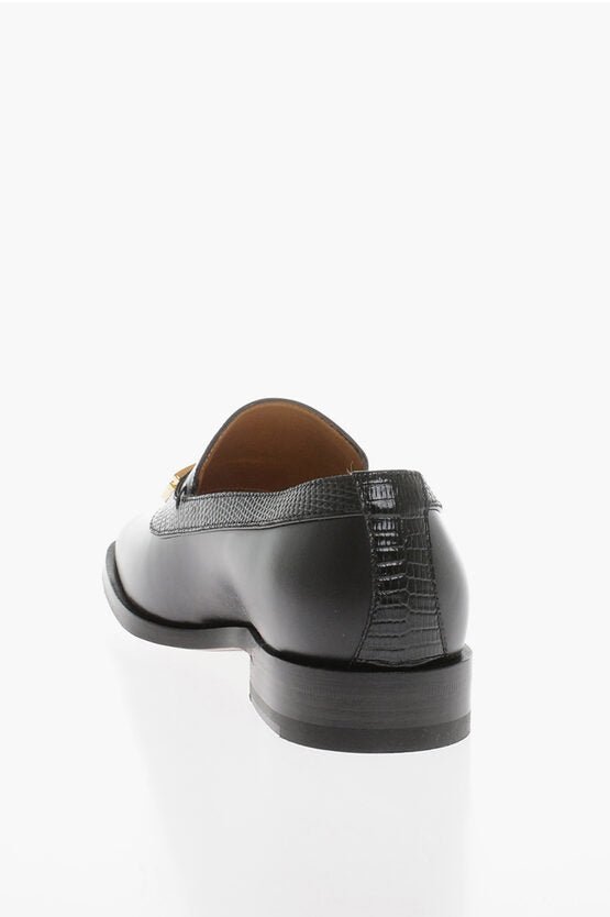 Shoes - Gucci Leather Penny Loafer with Geometric G Logo - 8130639624 - Ask Me Wear