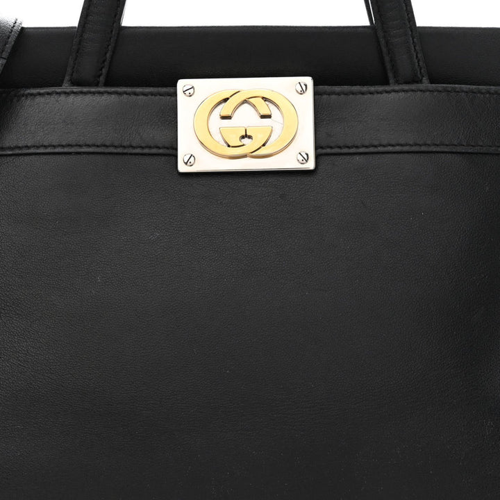 Handbag - GUCCI Leather Small Top Handle Black - Top Handel Small Black - Ask Me Wear