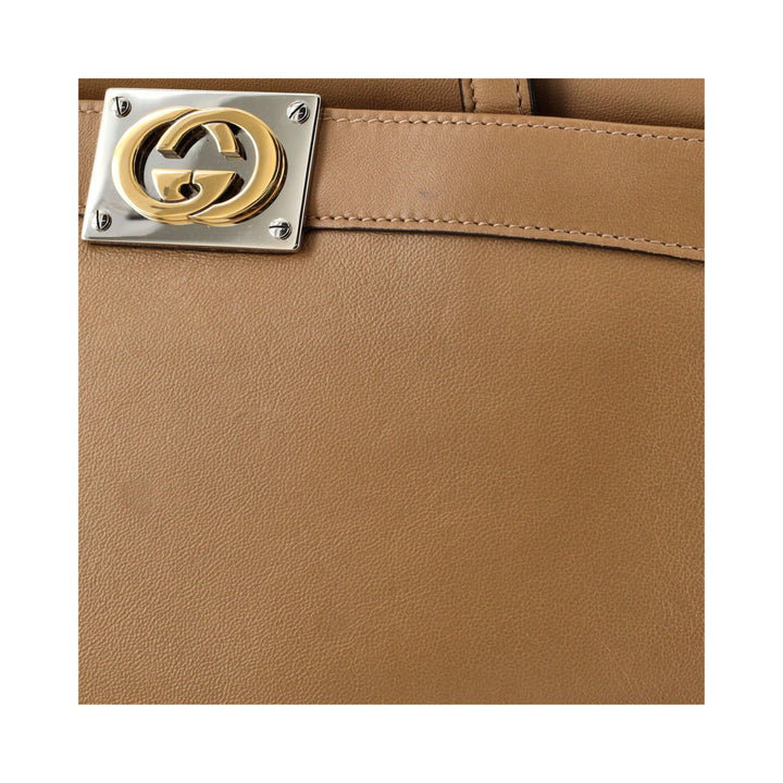 Handbag - GUCCI Leather Small Top Handle - Top Handel Small Beige - Ask Me Wear