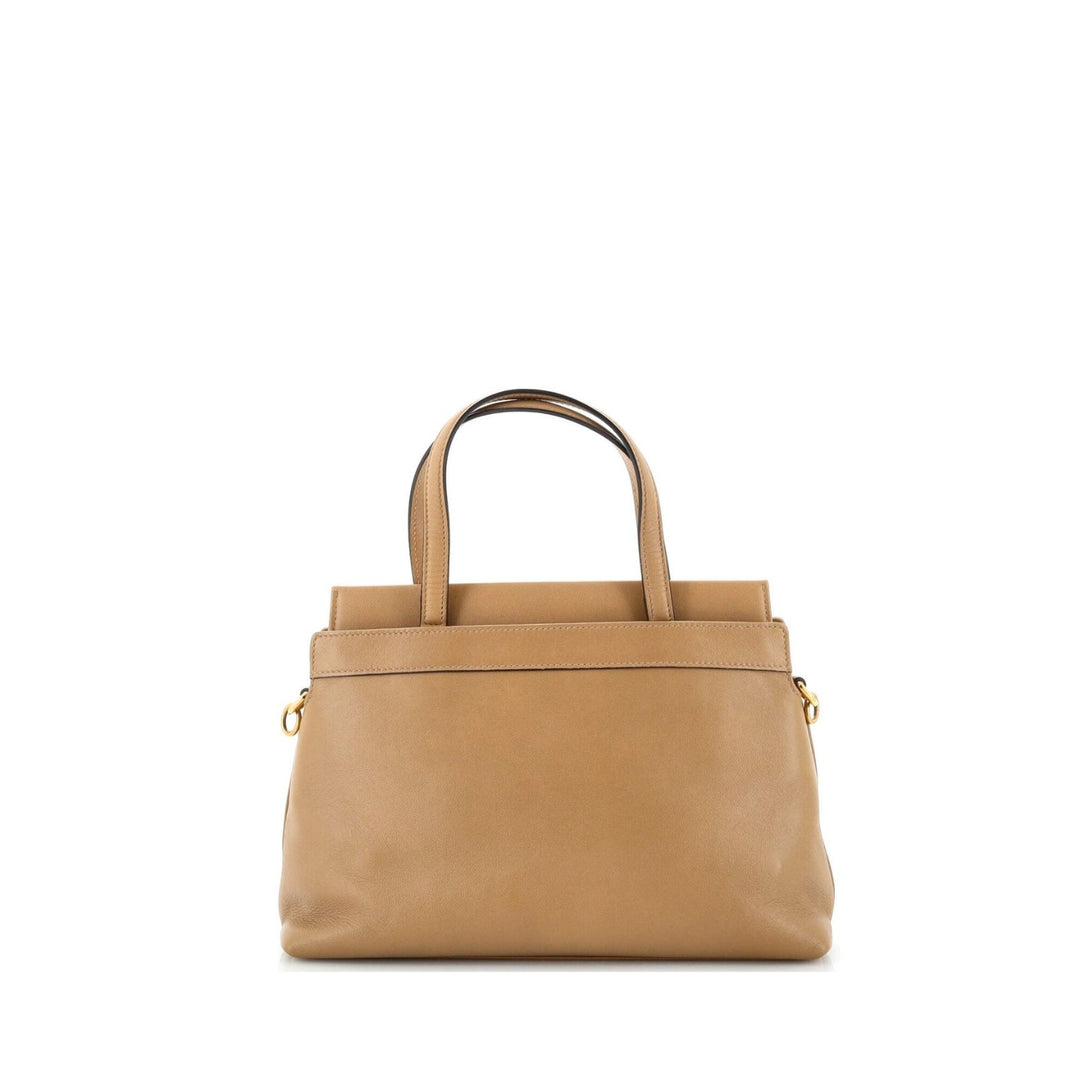 Handbag - GUCCI Leather Small Top Handle - Top Handel Small Beige - Ask Me Wear