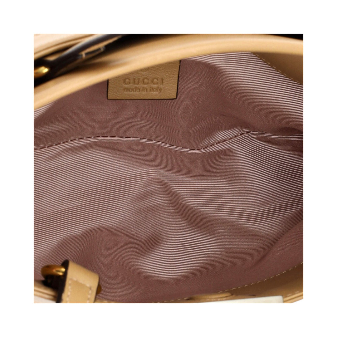 Handbag - GUCCI Leather Small Top Handle - Top Handel Small Beige - Ask Me Wear
