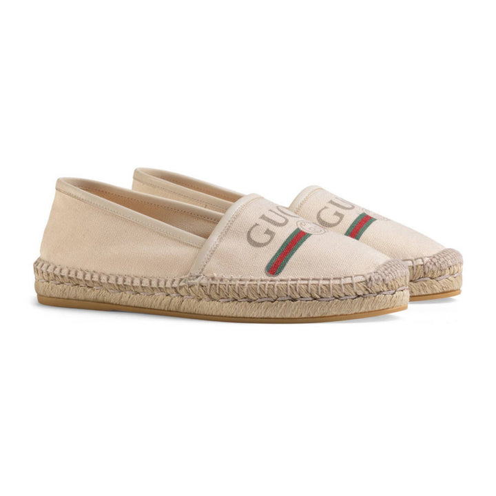 Shoes - Gucci Logo Canvas Espadrille - 5258829SJ109074 - Ask Me Wear