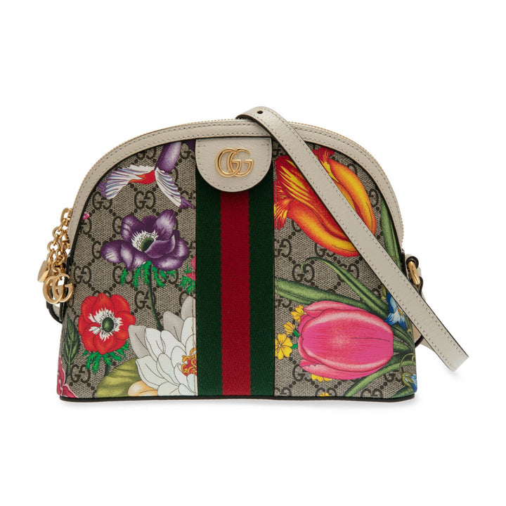 Handbag - GUCCI Ophidia GG Flora Small Shoulder Bag - 499621HV8AC9759 - Ask Me Wear