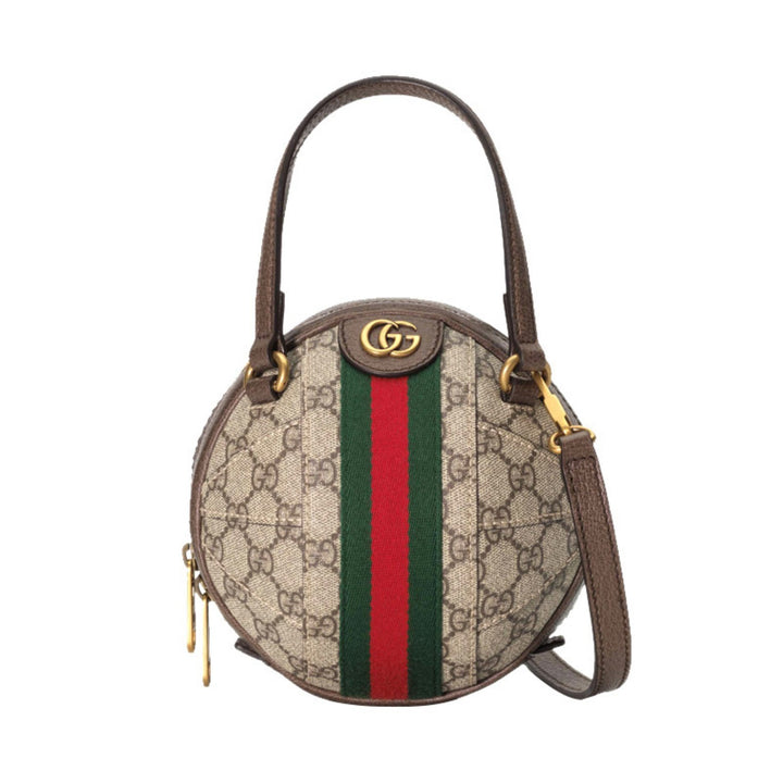 Handbag - GUCCI Ophidia Mini GG Sphere Top - handle Bowler Bag in Beige - 57479496I3T8745 - Ask Me Wear