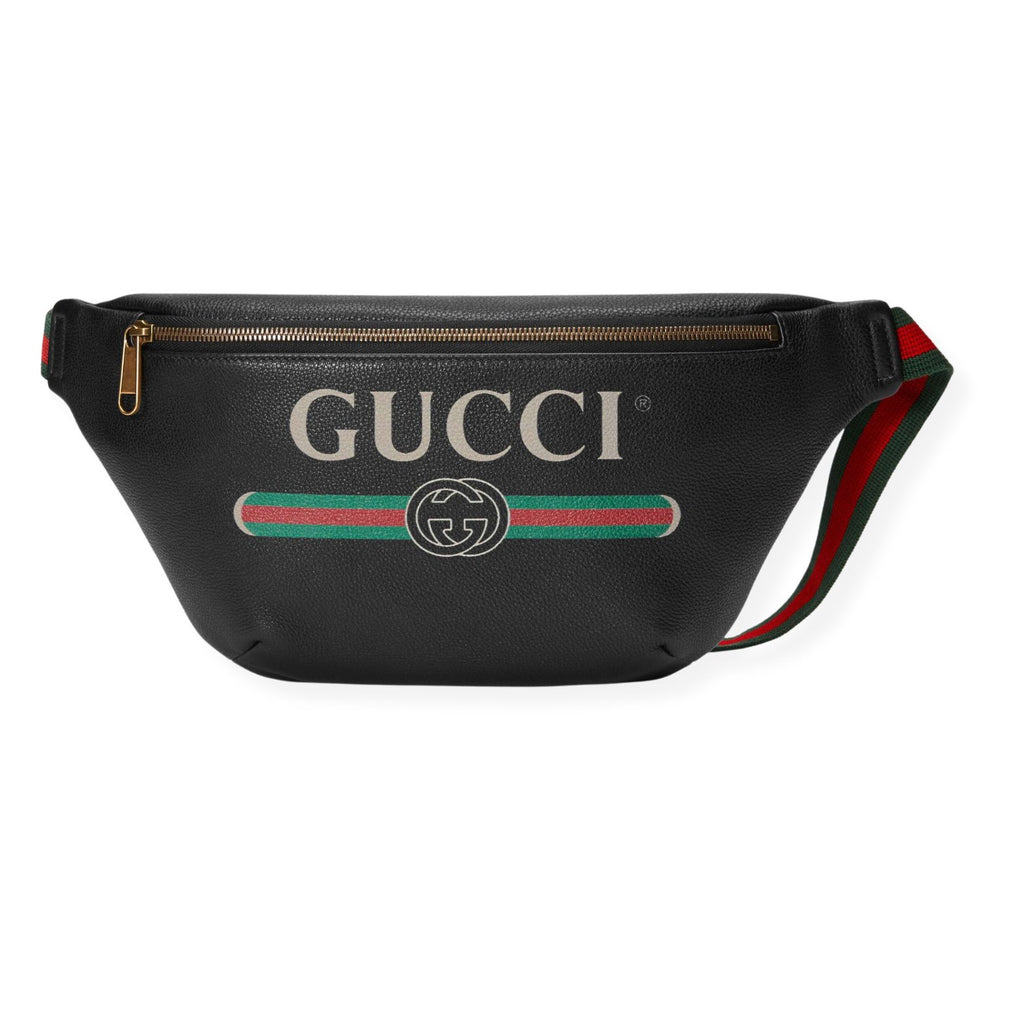 Gucci Black Print Belt Bag Ask Me Wear