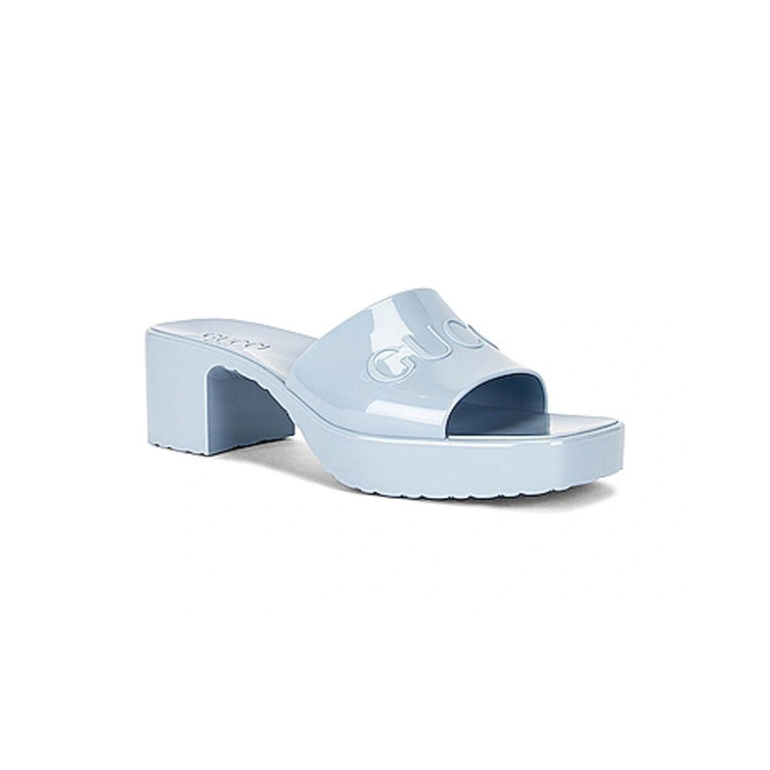 Shoes - GUCCI Rubber Logo Platform Slide Sandal - 624730J87004928 - Ask Me Wear