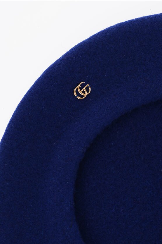 Accessories - Hats - Gucci Wool Beret With Logo Detail - 8108377934 - Ask Me Wear