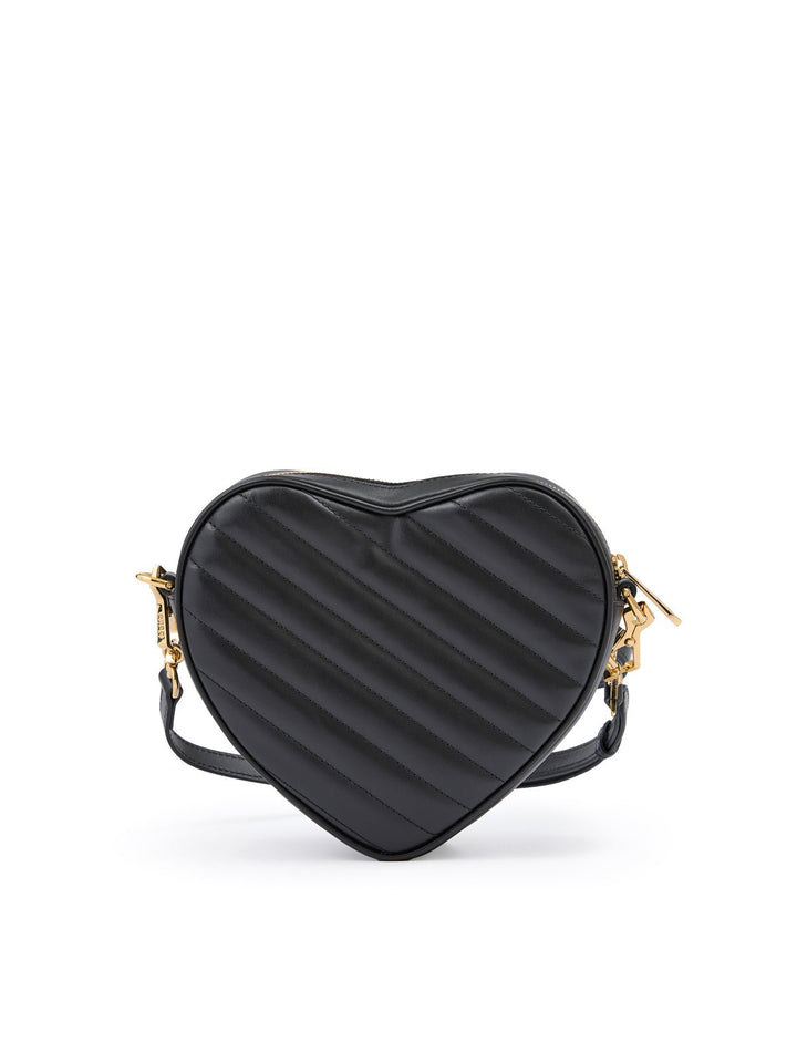 Gucci - Gucci Black Leather Mini Heart Crossbody Bag - 751628AACL002 - Ask Me Wear
